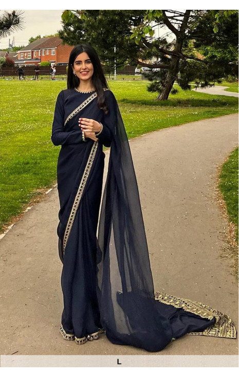 Blue Saree